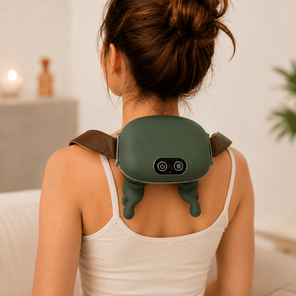 Bezprzewodowy masażer karku i ramion Bionic Finger – kompaktowy, mobilny masażer